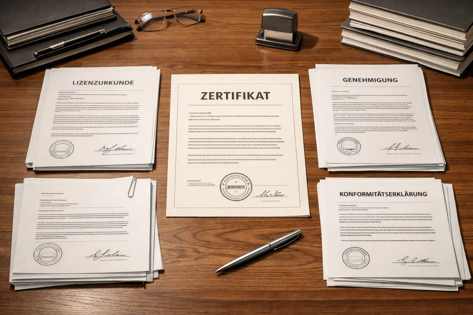 Deutsche Lizenz-Dokumente und Siegel für legale Glücksspielanbieter